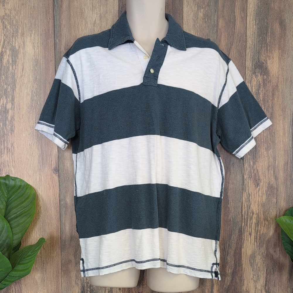 Old College Inn XL Striped Polo Shirt               P342